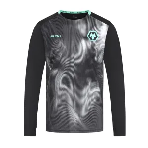 2024-25 Wolves Coaches Training Long Sleeved T-Shirt - Black