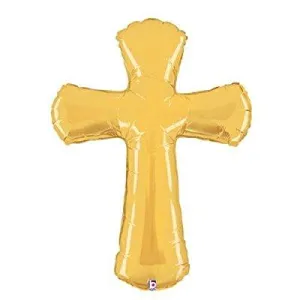 44" Cross Shaped Mylar Balloon - SS39
