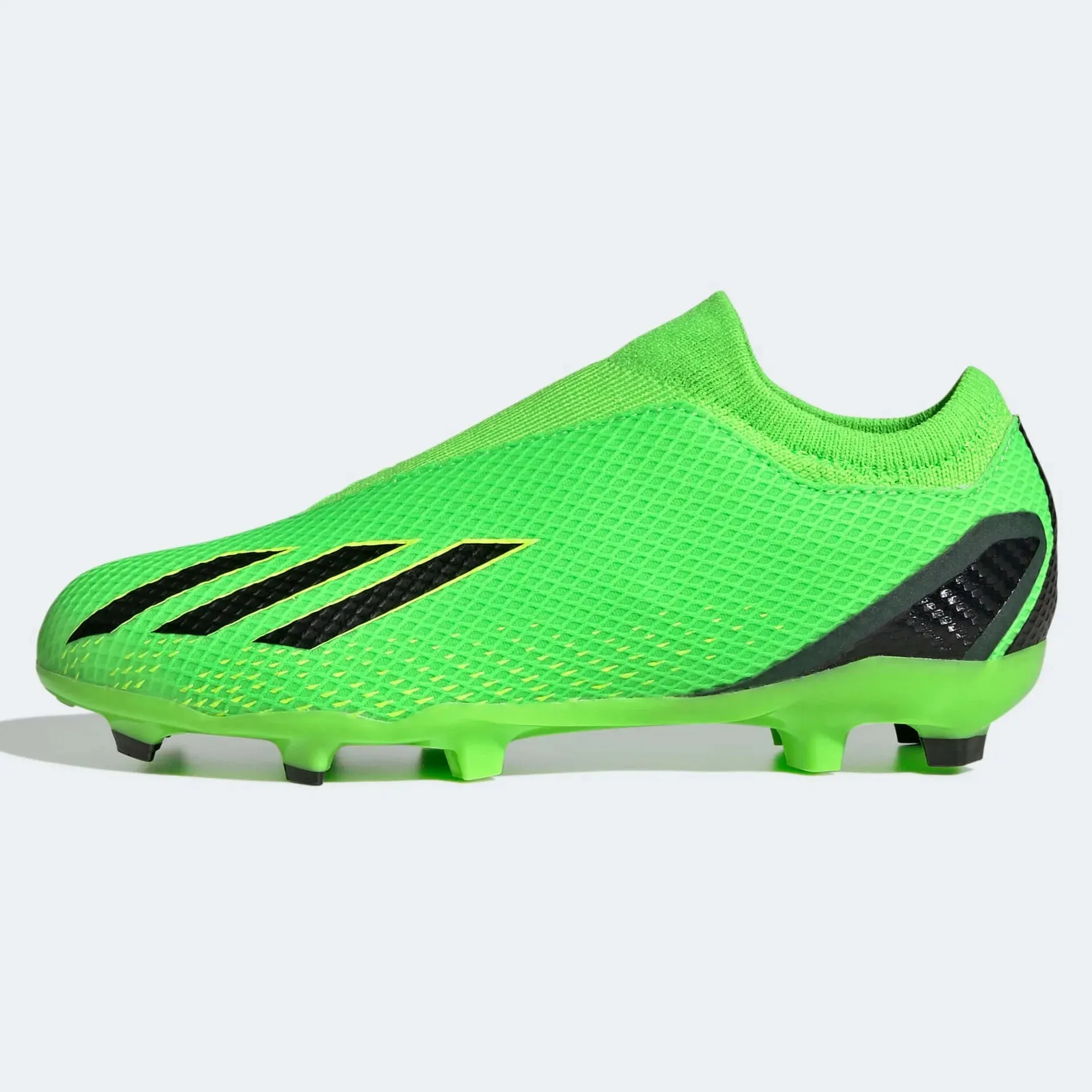 adidas JR X SpeedPortal .3 Laceless FG - Solar Green-Black