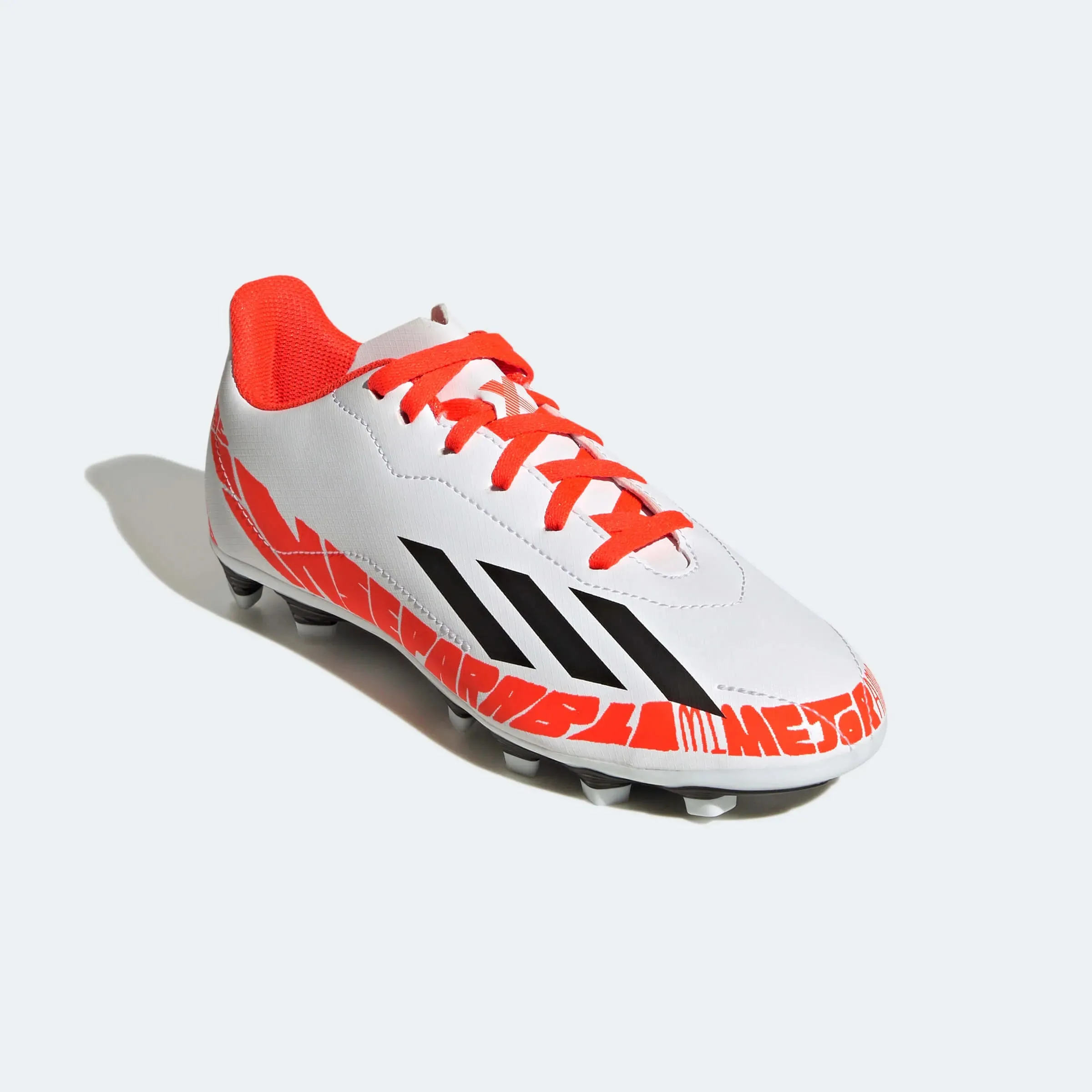 adidas Kids X SpeedPortal Messi .4 FG - White-Black-Solar Red
