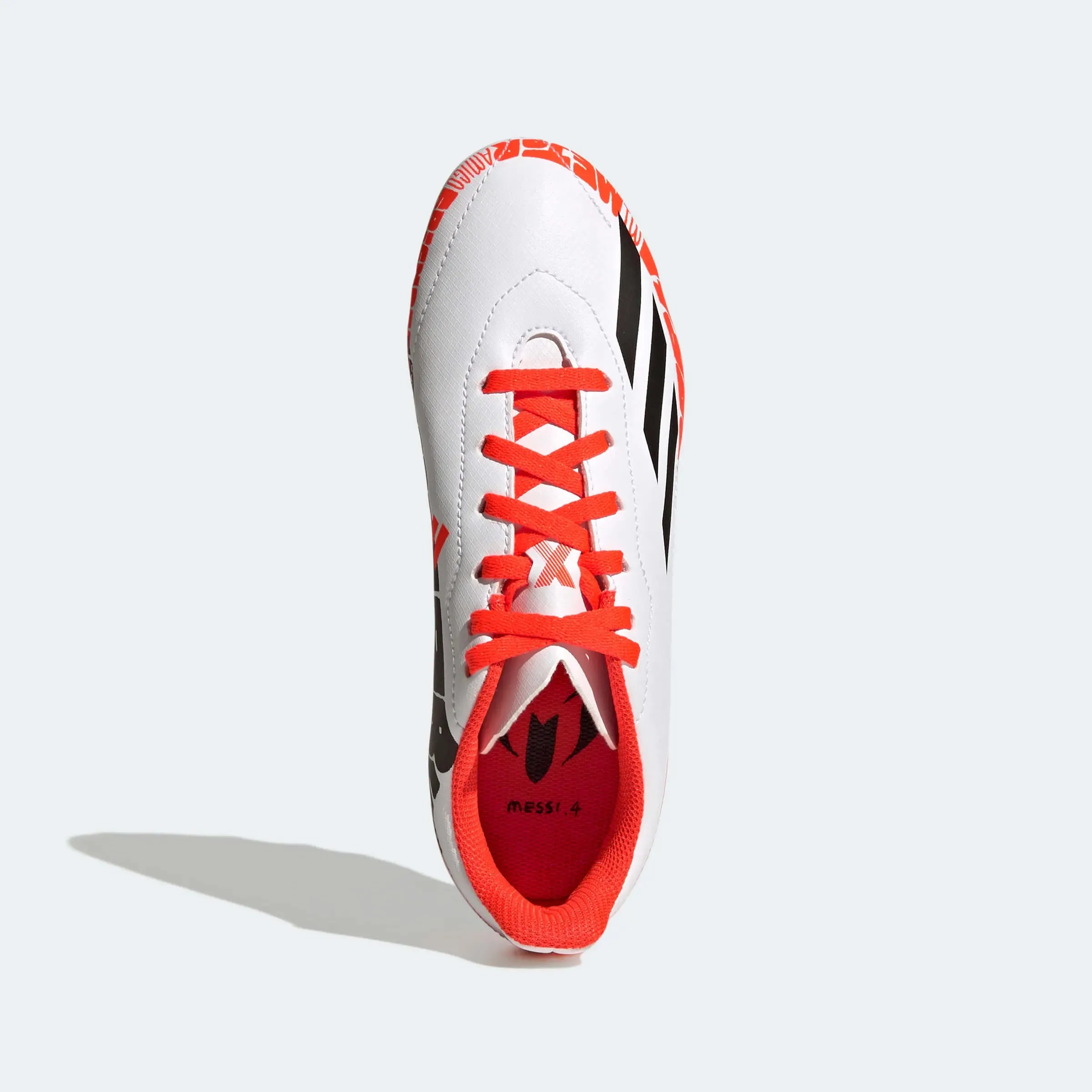adidas Kids X SpeedPortal Messi .4 FG - White-Black-Solar Red