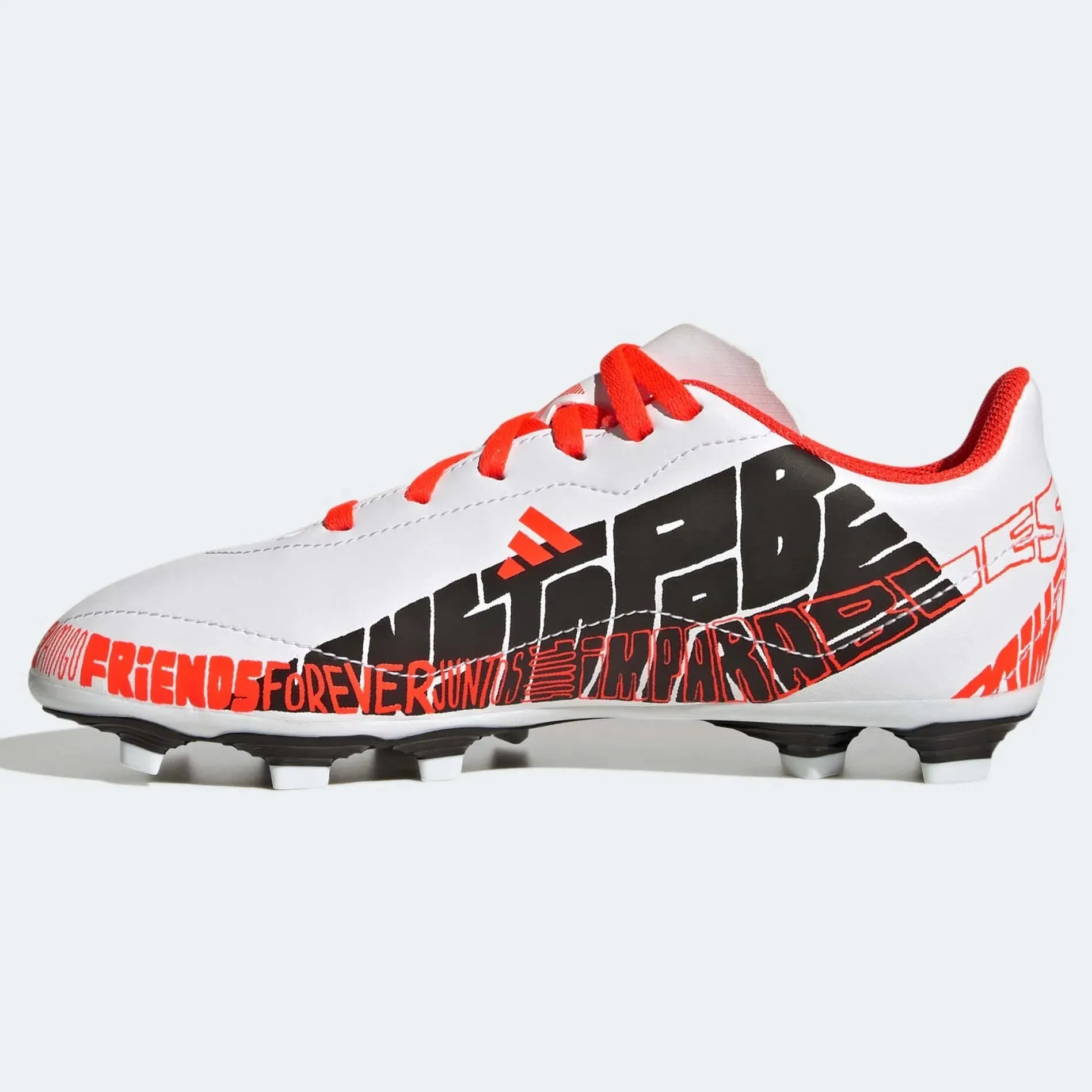 adidas Kids X SpeedPortal Messi .4 FG - White-Black-Solar Red