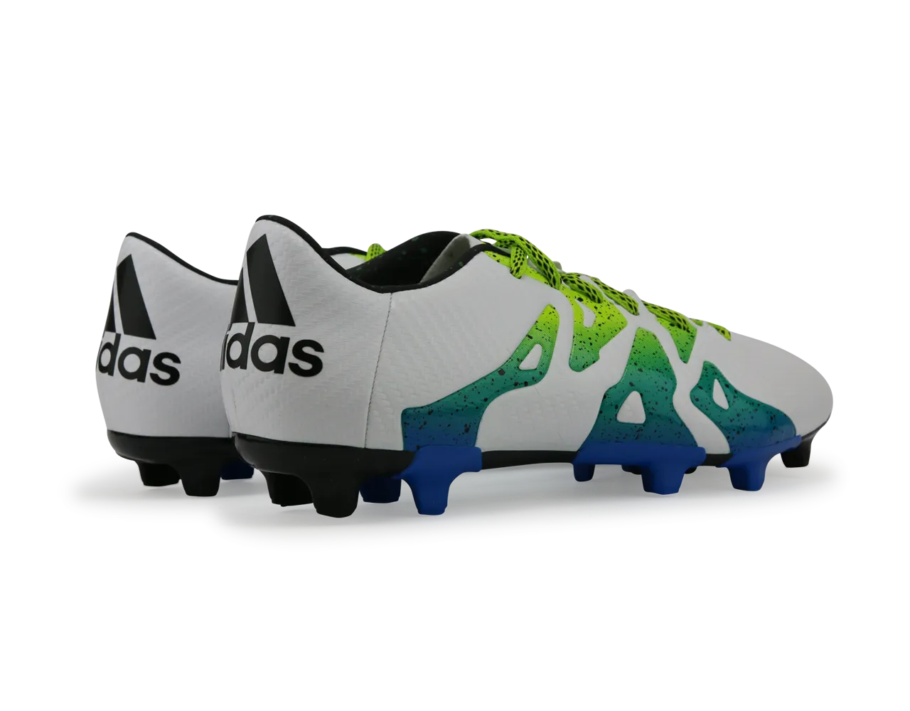 adidas Men's X 15.3 FG/AG White/Core Black/Solar Slime