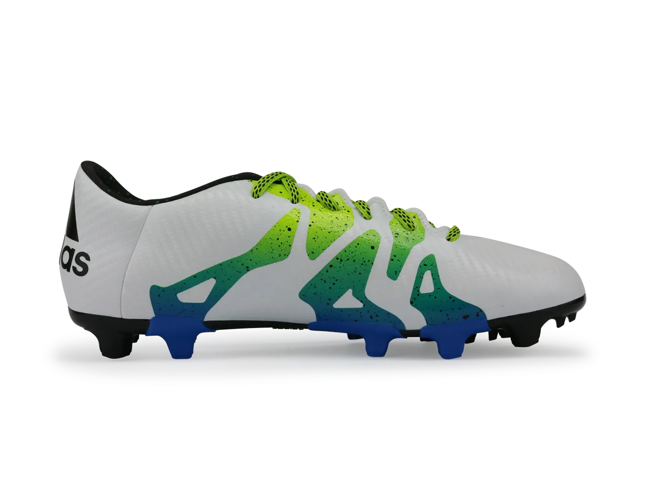 adidas Men's X 15.3 FG/AG White/Core Black/Solar Slime