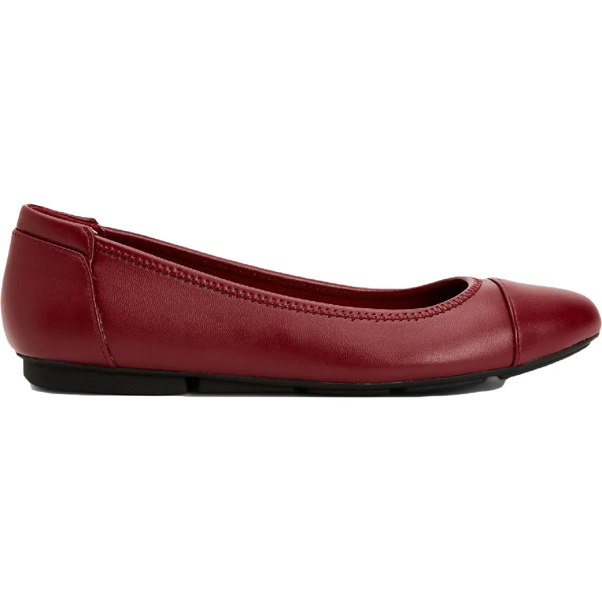 Alfani Womens Tavii Cushioned Footbed Toe Cap Ballet Flats