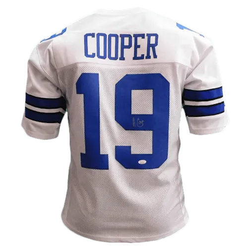Amari Cooper Signed Dallas White Football Jersey (JSA)