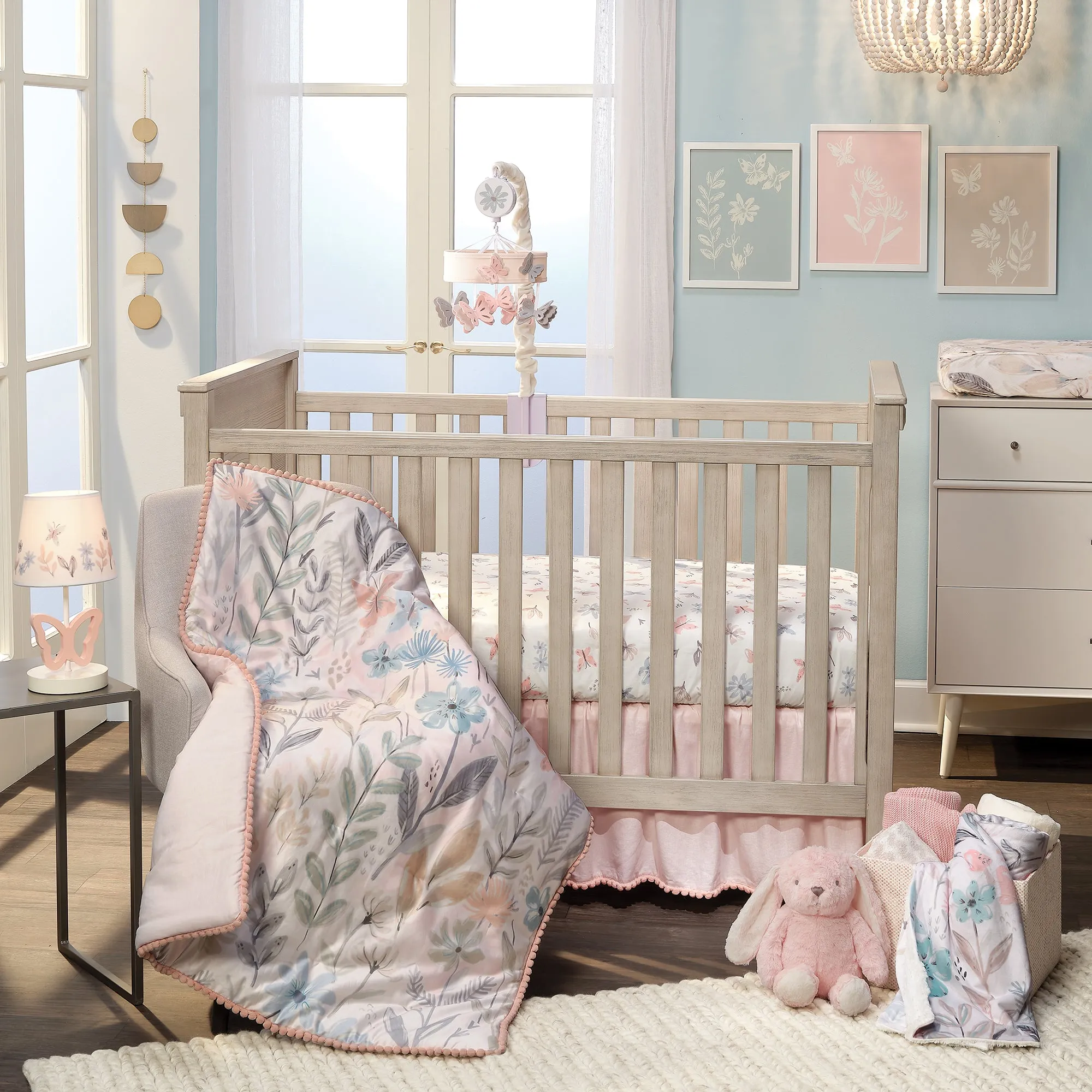 Baby Blooms Lamp with Shade & Bulb
