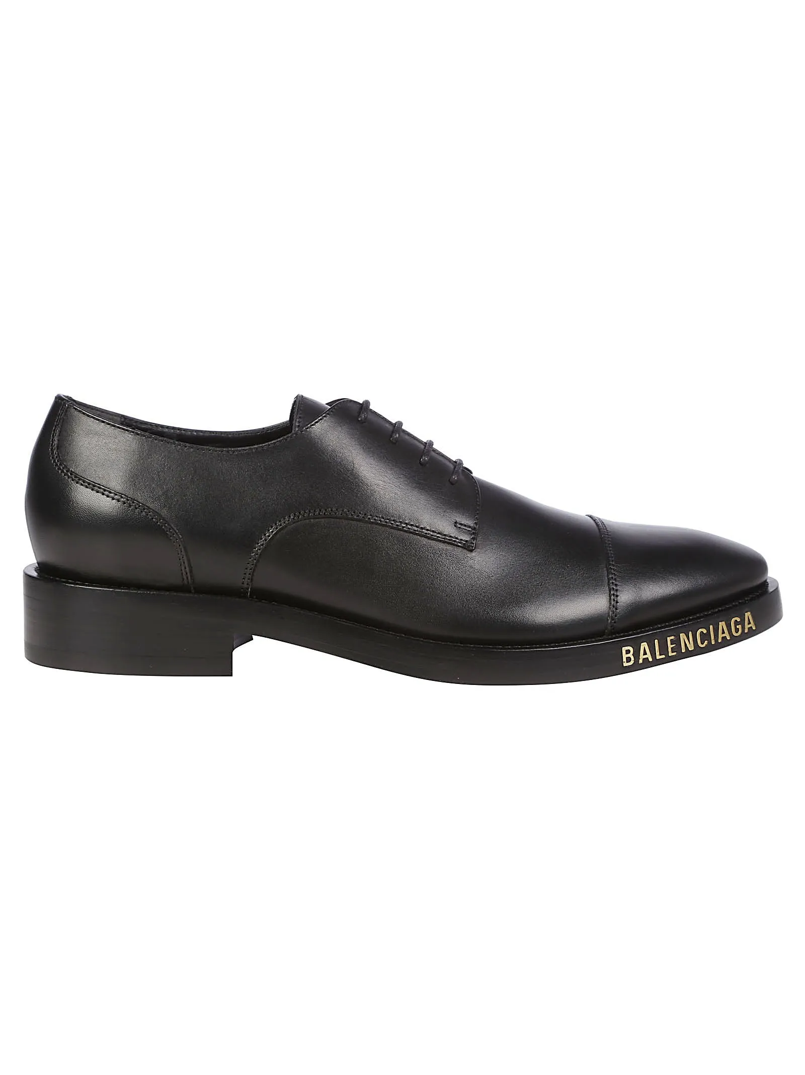 Balenciaga Logo Print Derby Shoes
