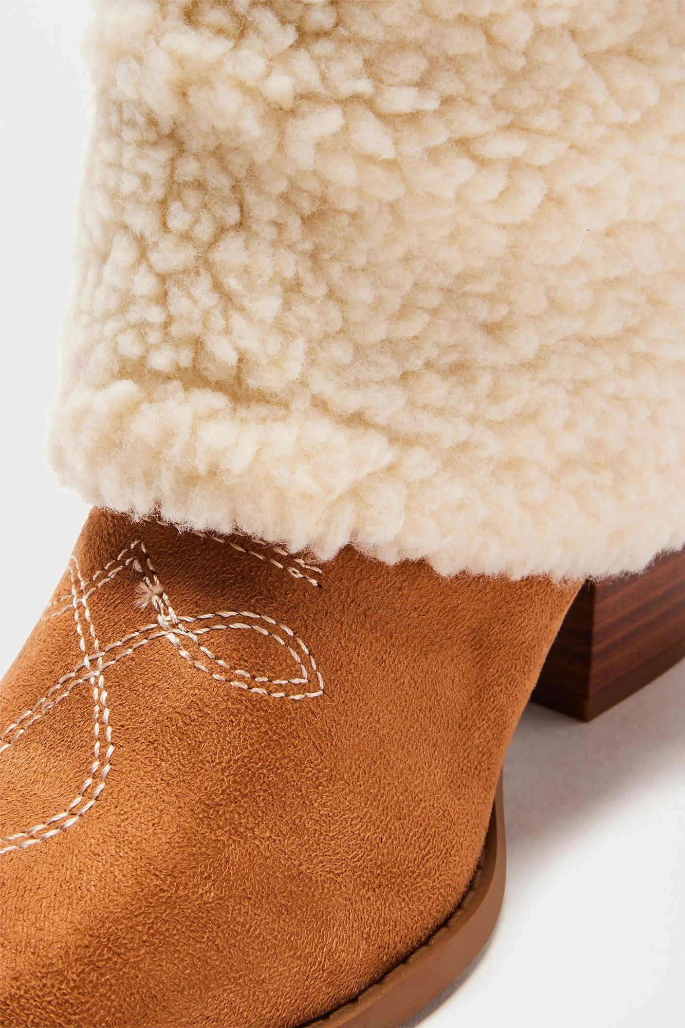 Baxter Sherpa Boots - Beige/Brown