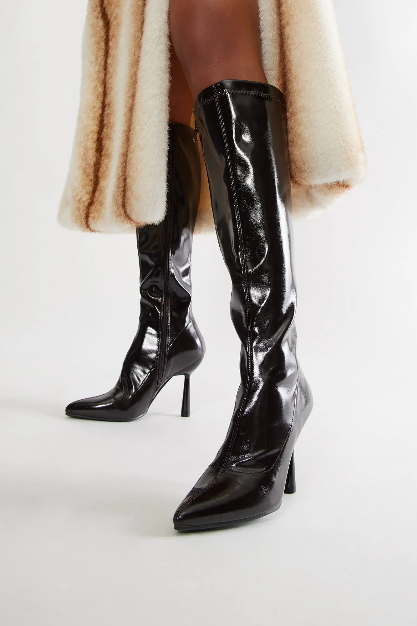 Birmingham Knee High Boots - Brown