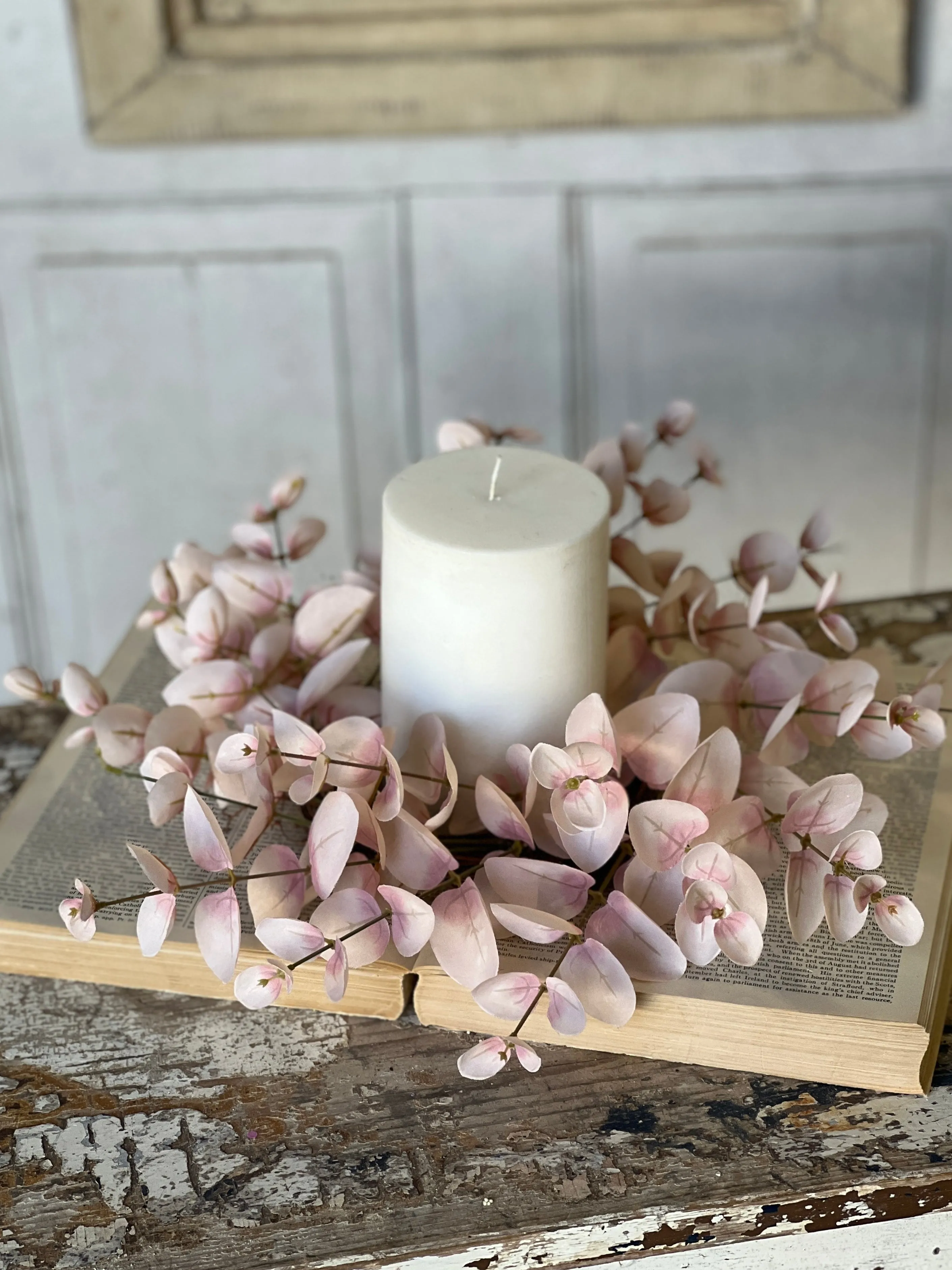 Blushing Eucalyptus Wreath | 15" | CASE PACK SPECIAL!  $4.95