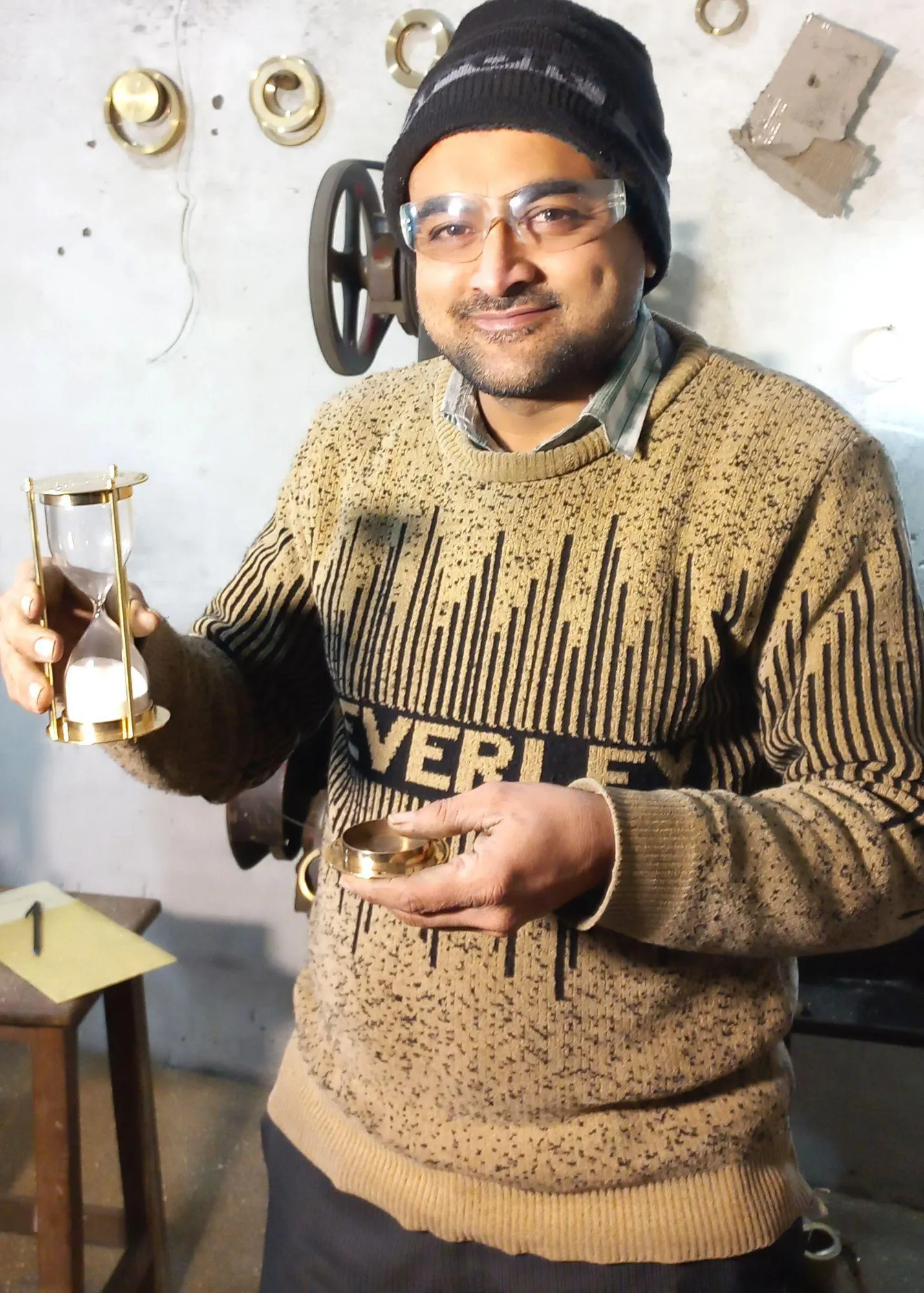 Brass Hourglass