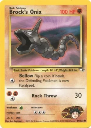 Brock's Onix (69/132) [Gym Heroes Unlimited]