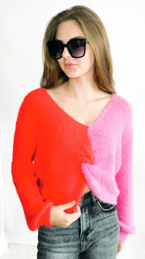 Cherry Blossom Intertwined Sweater
