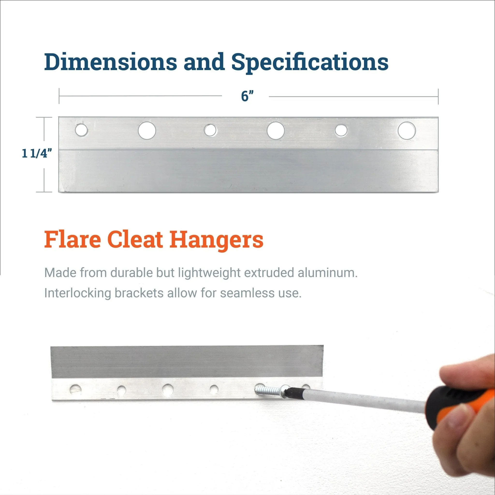 Cleat Flare 6 inch - pair