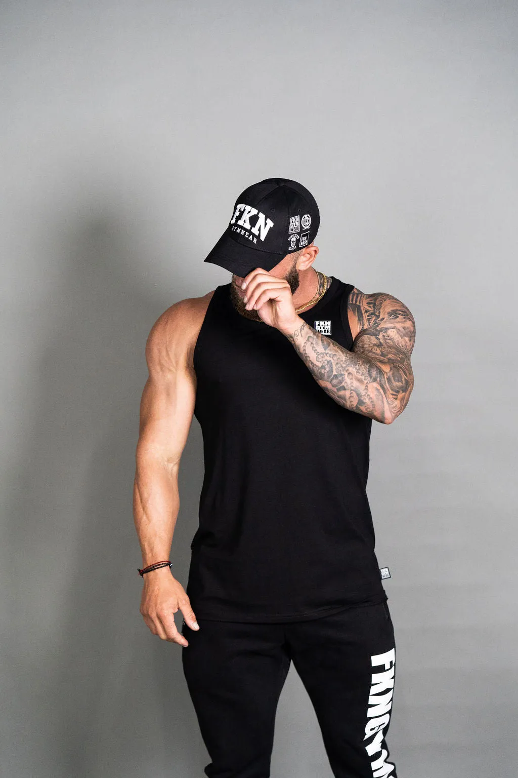 Conquer | Men's Classic Gym Singlet | Black