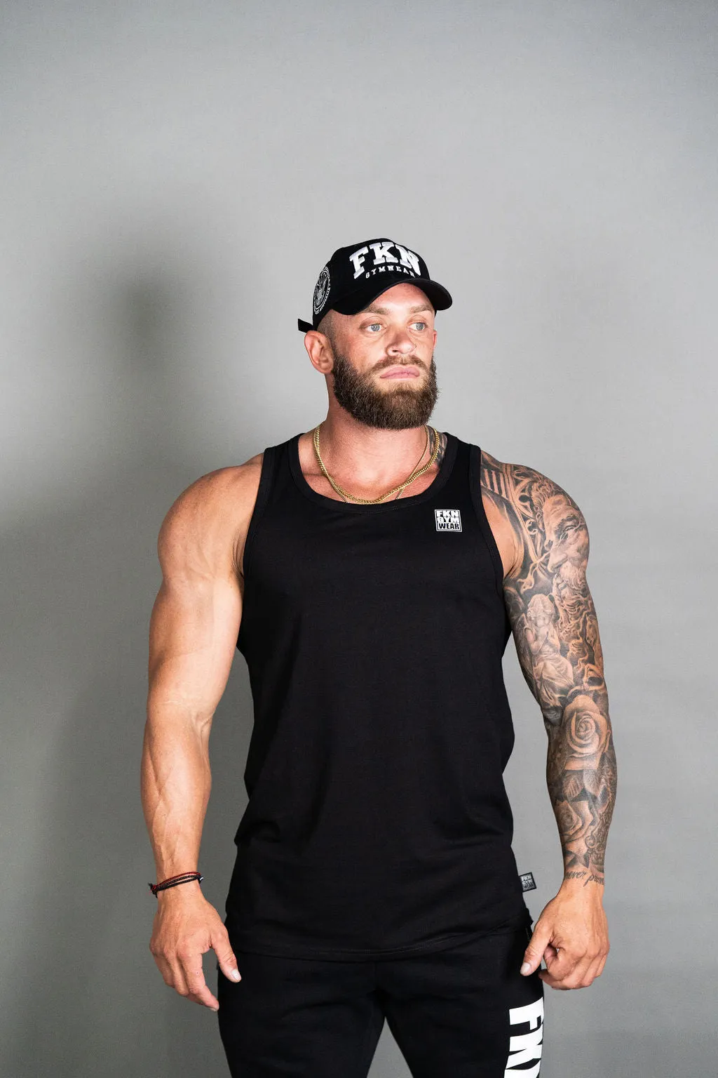 Conquer | Men's Classic Gym Singlet | Black