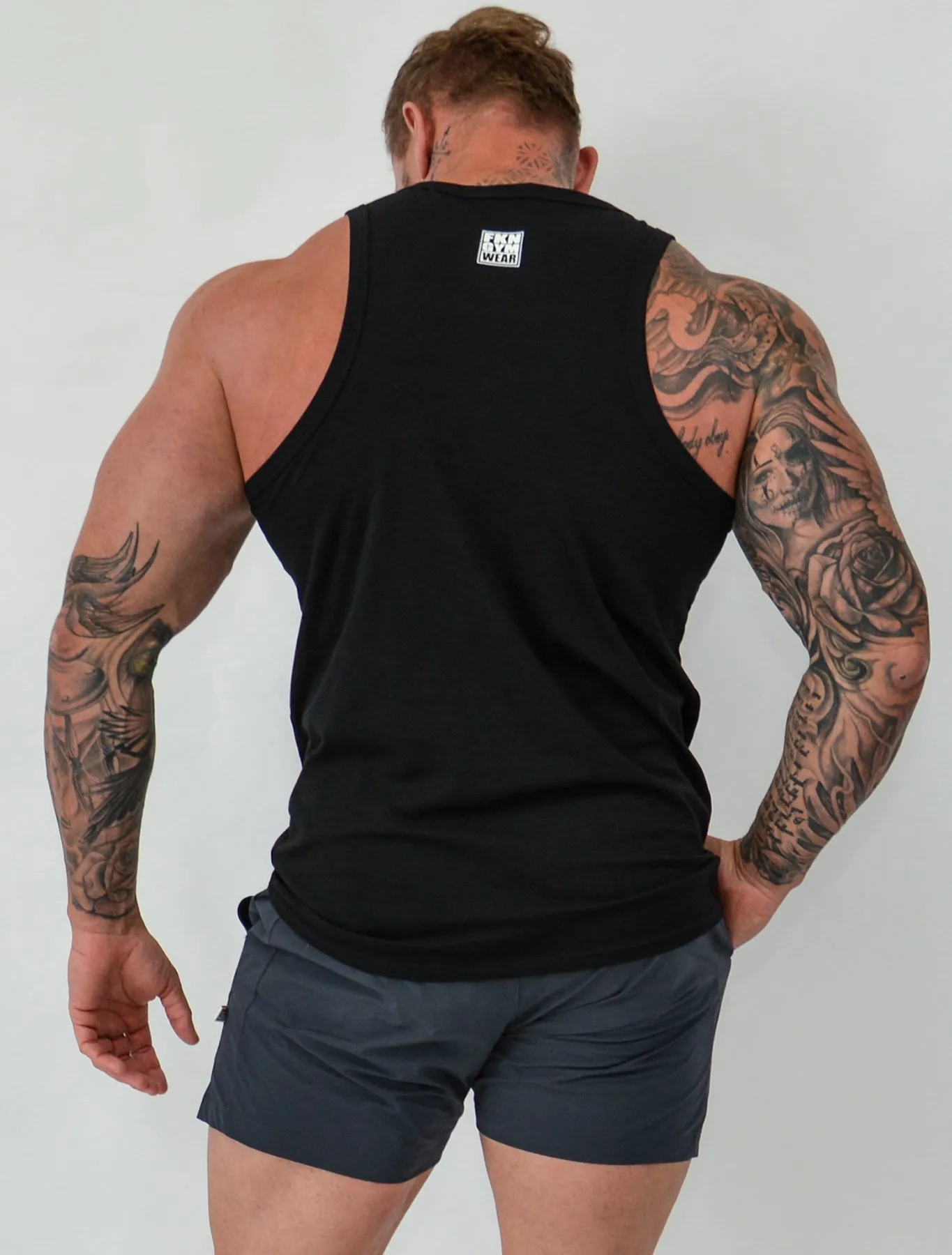 Conquer | Men's Classic Gym Singlet | Black
