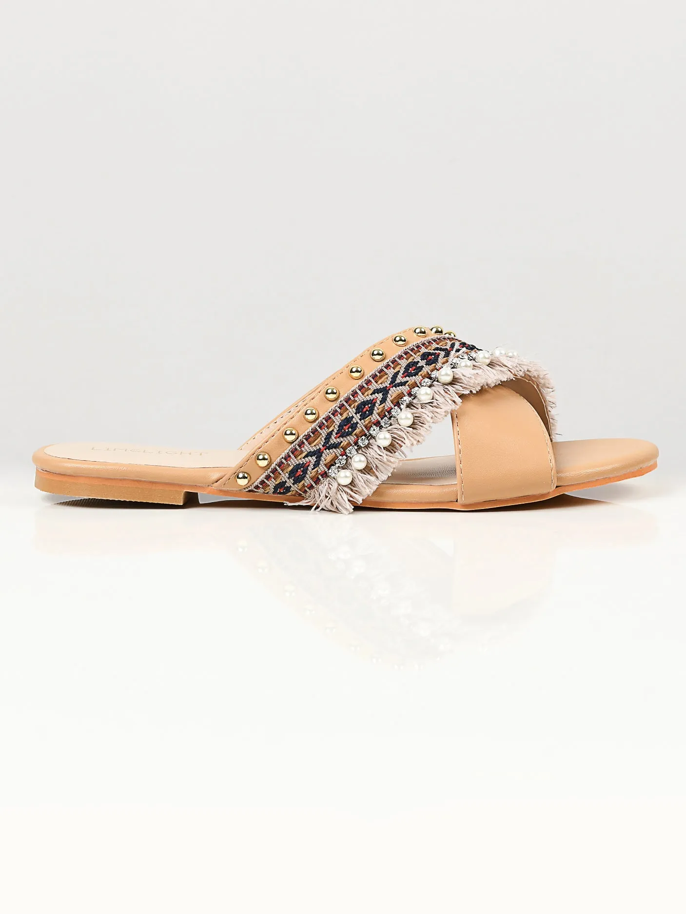 Crisscross Flats - Beige