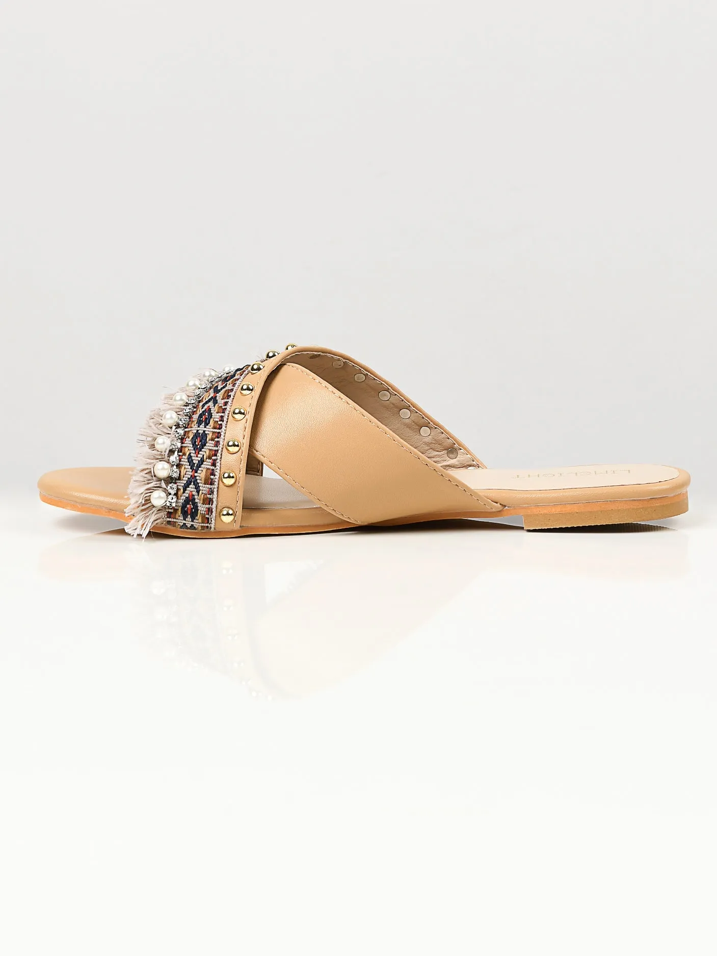 Crisscross Flats - Beige