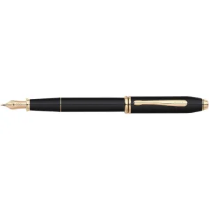 Cross Townsend Black/Gold Fountain Pen