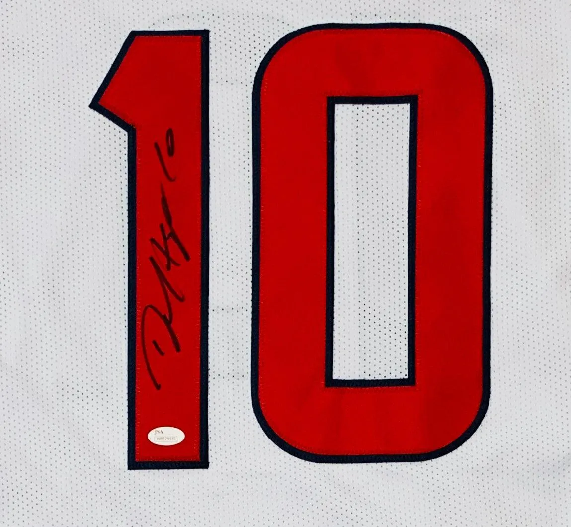 DeAndre Hopkins Pro Style Autographed Football Jersey White (JSA)