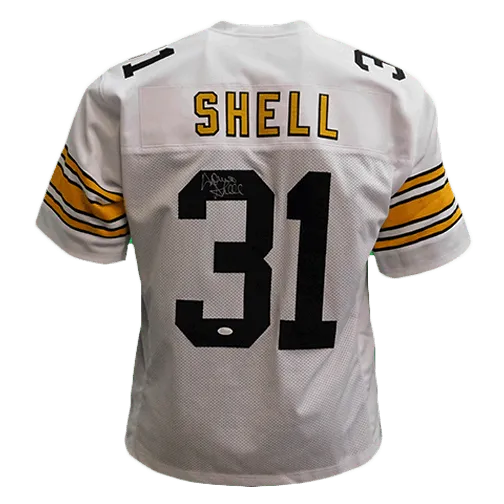 Donnie Shell Pittsburgh Steelers Autographed Football Jersey White (JSA)