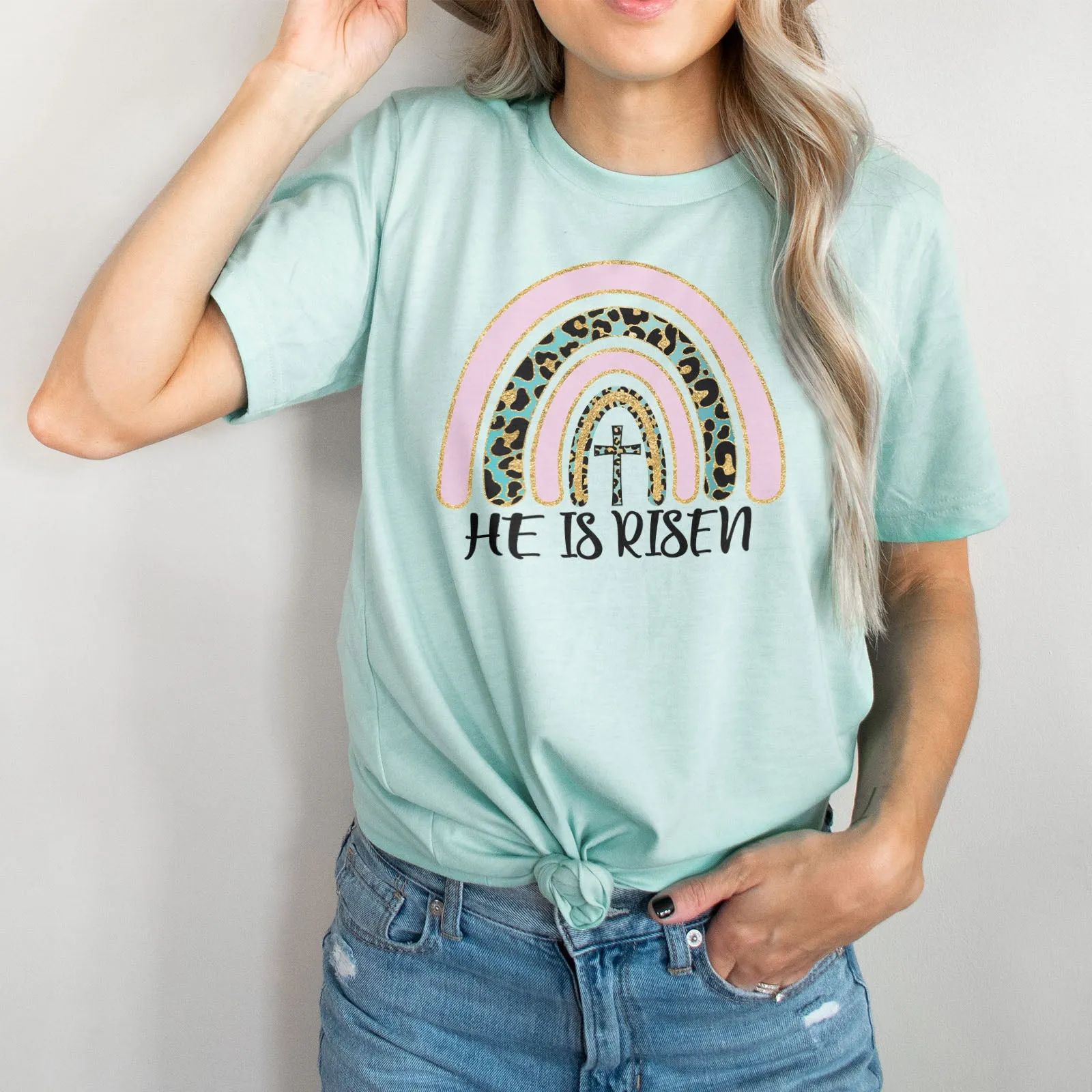 Easter Sparkle Rainbow Tee