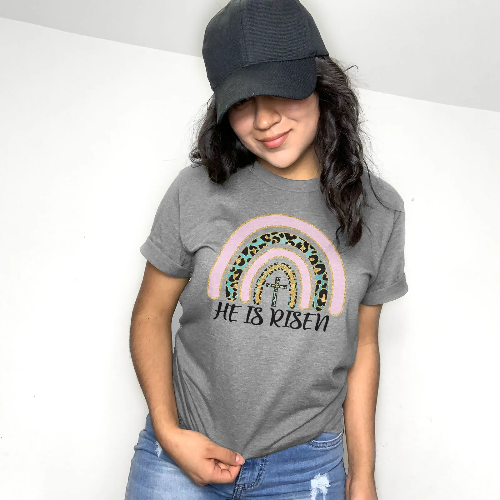 Easter Sparkle Rainbow Tee