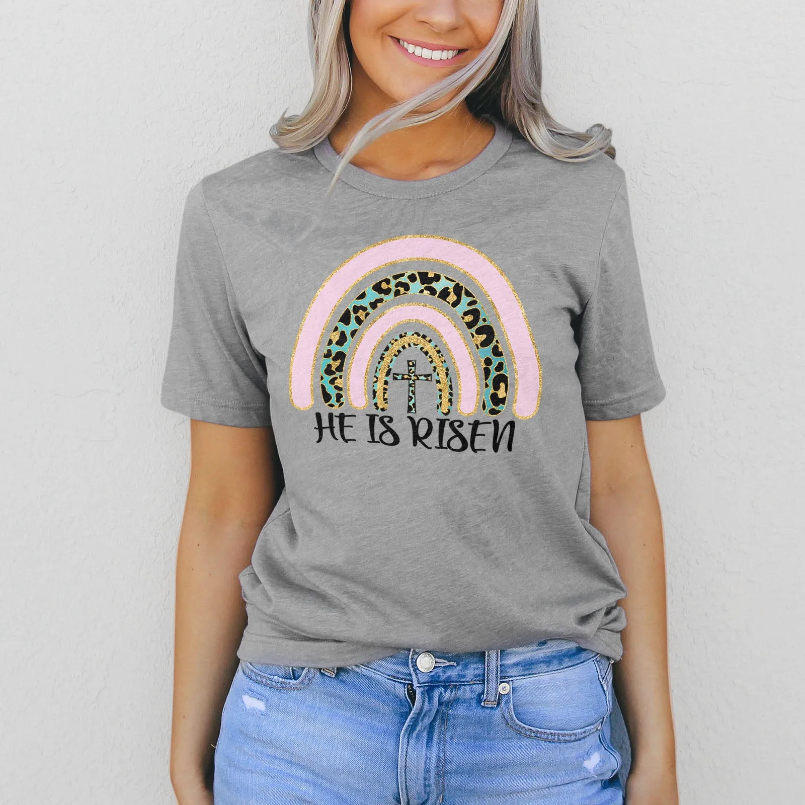 Easter Sparkle Rainbow Tee
