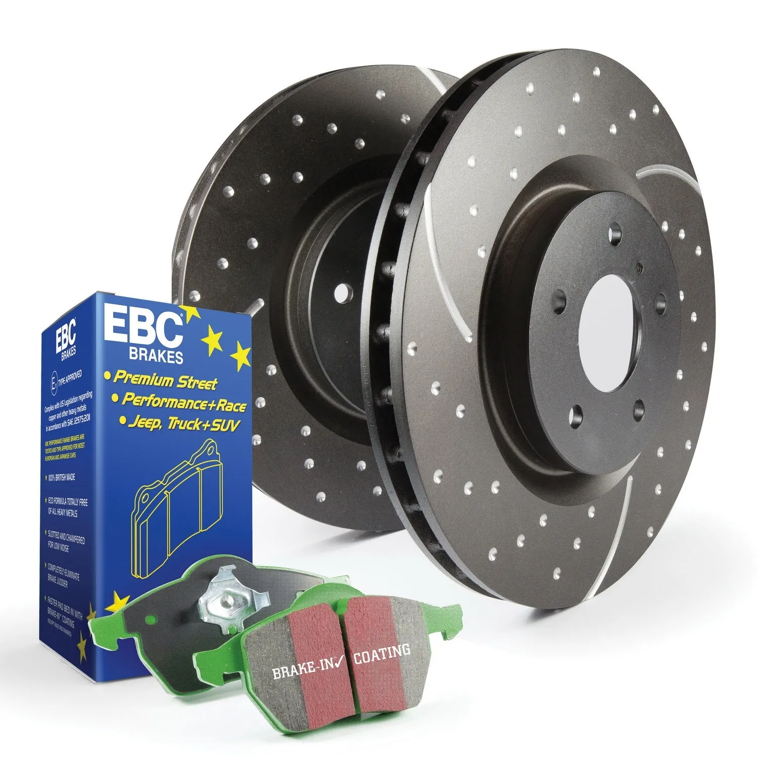 EBC Brakes S10KF1167 S10 Kits Greenstuff 2000 and GD Rotors
