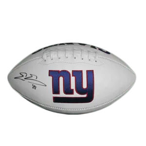 Evan Engram New York Giants Logo Full Size Football Autographed (JSA)