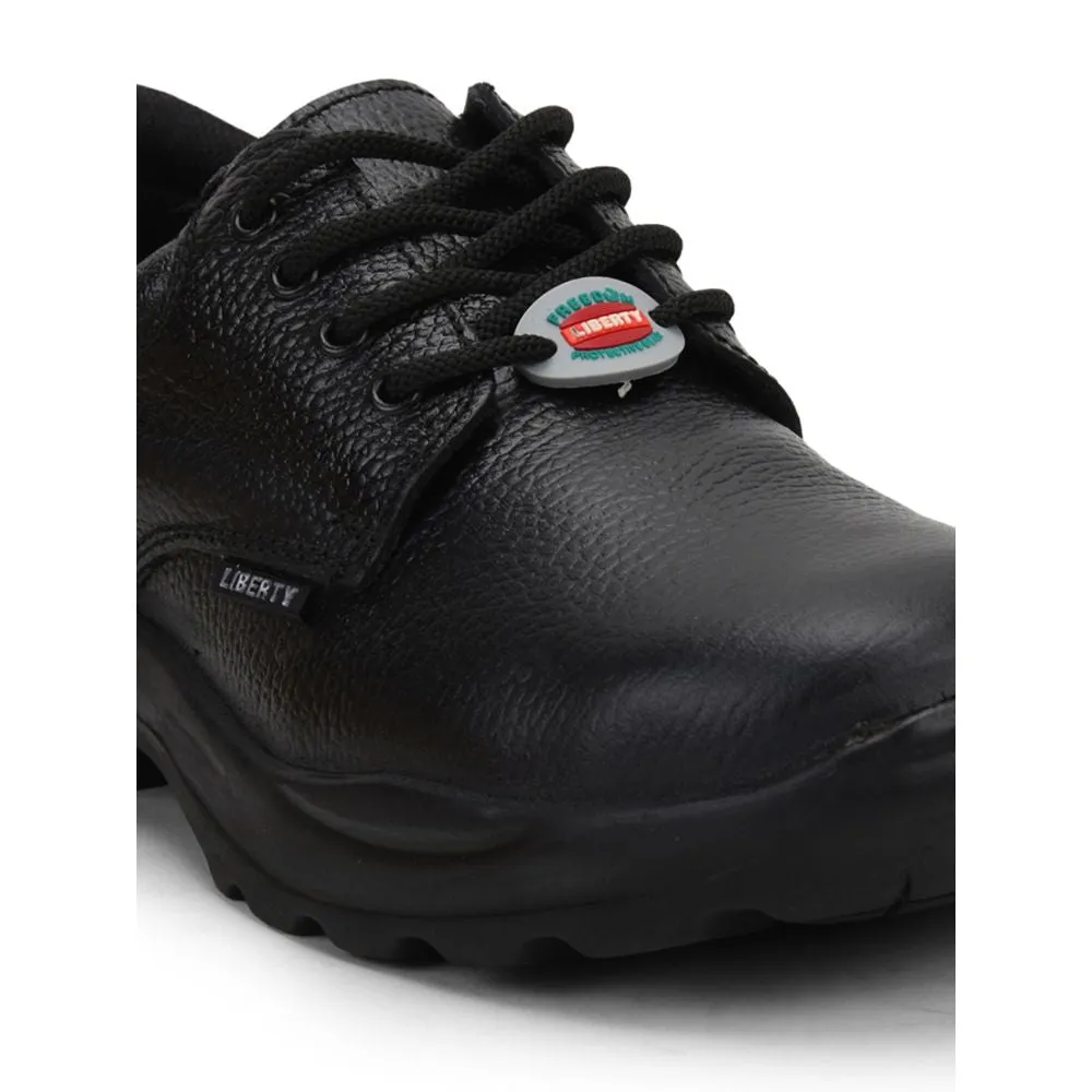 Freedom Casual (Black) Safety Derby Steel Toe Shoes SHAKTI01 By Liberty