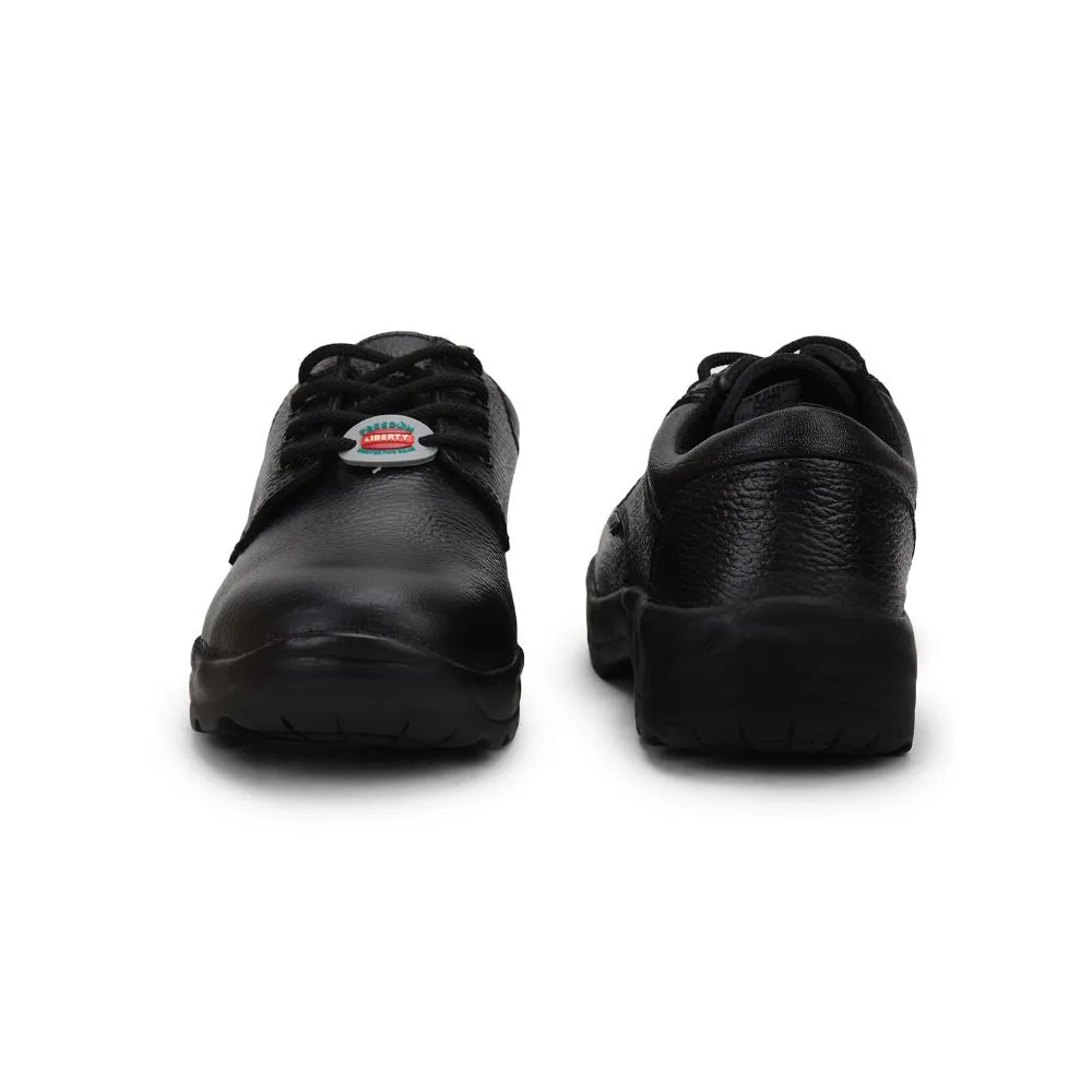 Freedom Casual (Black) Safety Derby Steel Toe Shoes SHAKTI01 By Liberty