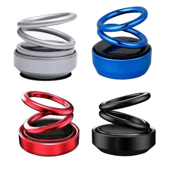 G.FIDEL Car Air Freshener Solar Alloy Rotating Pressure Reduction Car Accessories Car Perfume Diffuser Seat Aromatherapy Air Purifier