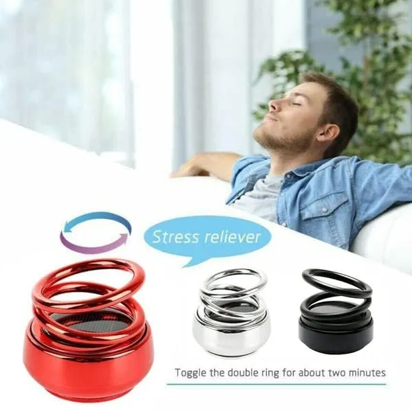 G.FIDEL Car Air Freshener Solar Alloy Rotating Pressure Reduction Car Accessories Car Perfume Diffuser Seat Aromatherapy Air Purifier