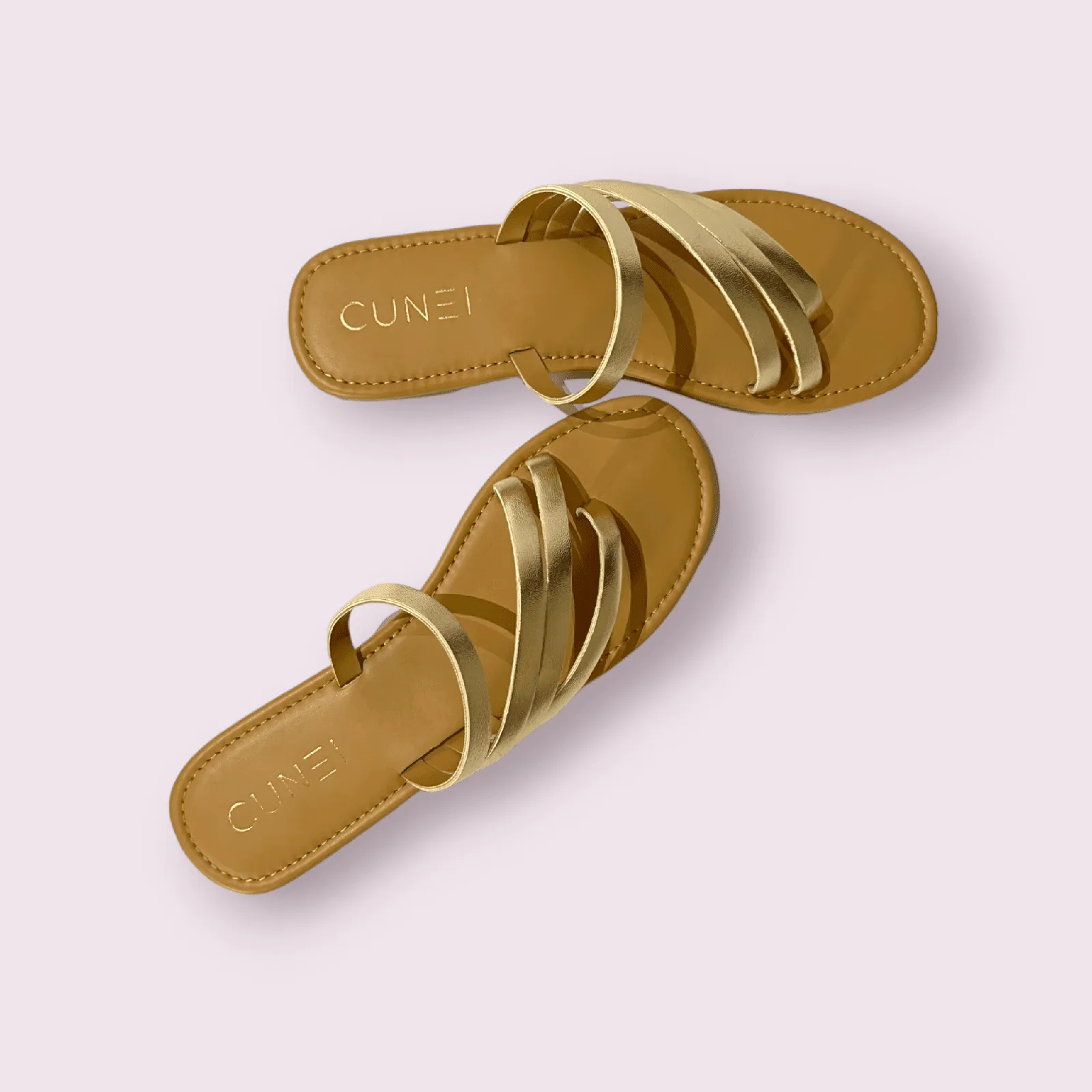 Golden Three Strand Flats