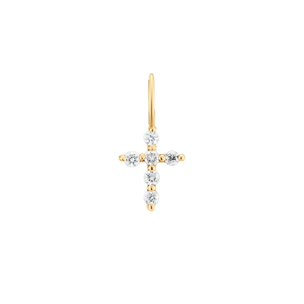 GRACE Diamond Cross Charm