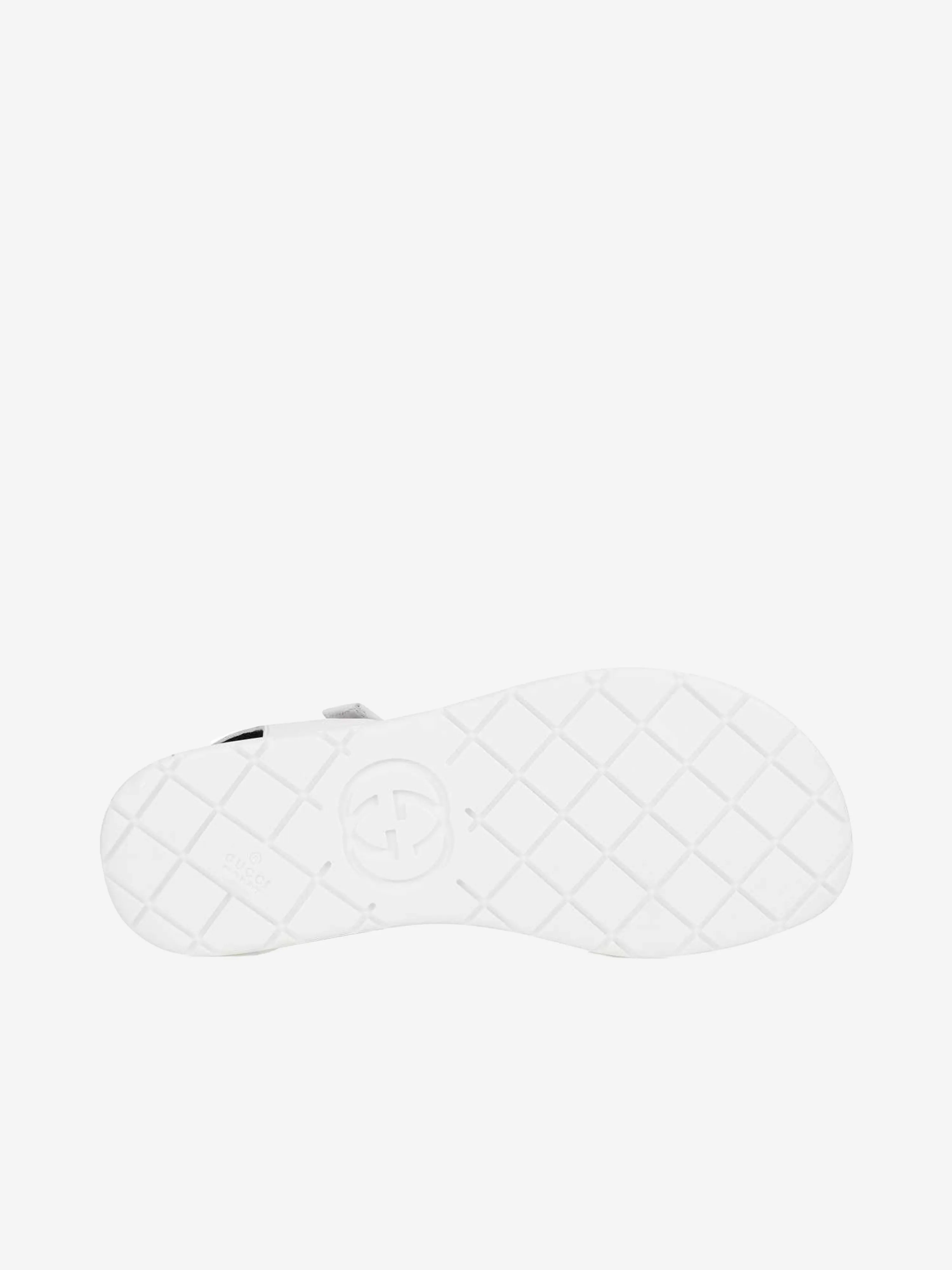 Gucci Unisex Leather Sandals With Web