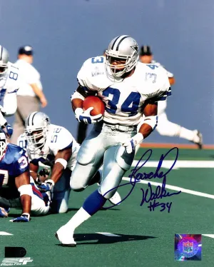 Herschel Walker Signed And Inscribed #34 8x10 White Jersey (AIV)