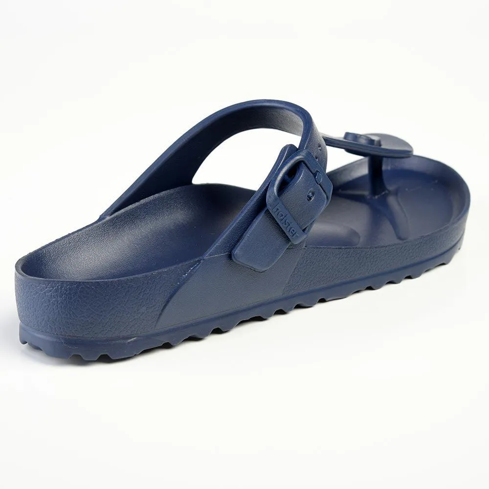 Holster Coastal Thong With Buckle Sandals - Midnight Blue