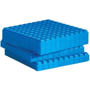 Interlocking Base Ten Flats Set of 10