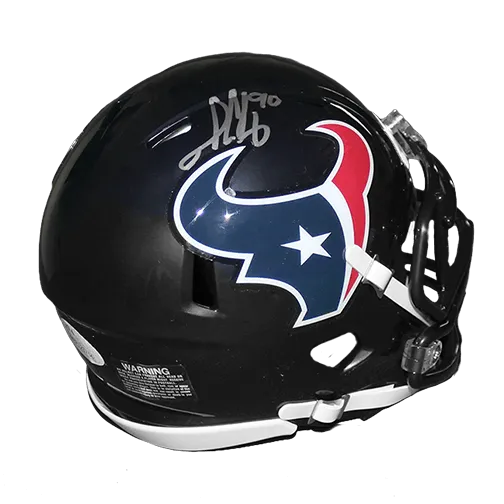 Jadeveon Clowney Autographed Houston Texans Mini Football Helmet Speed (JSA)