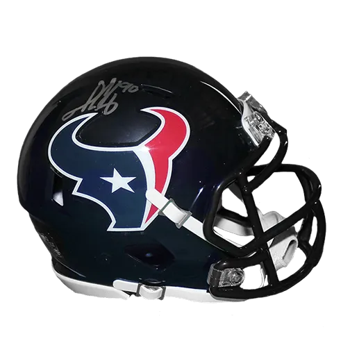 Jadeveon Clowney Autographed Houston Texans Mini Football Helmet Speed (JSA)