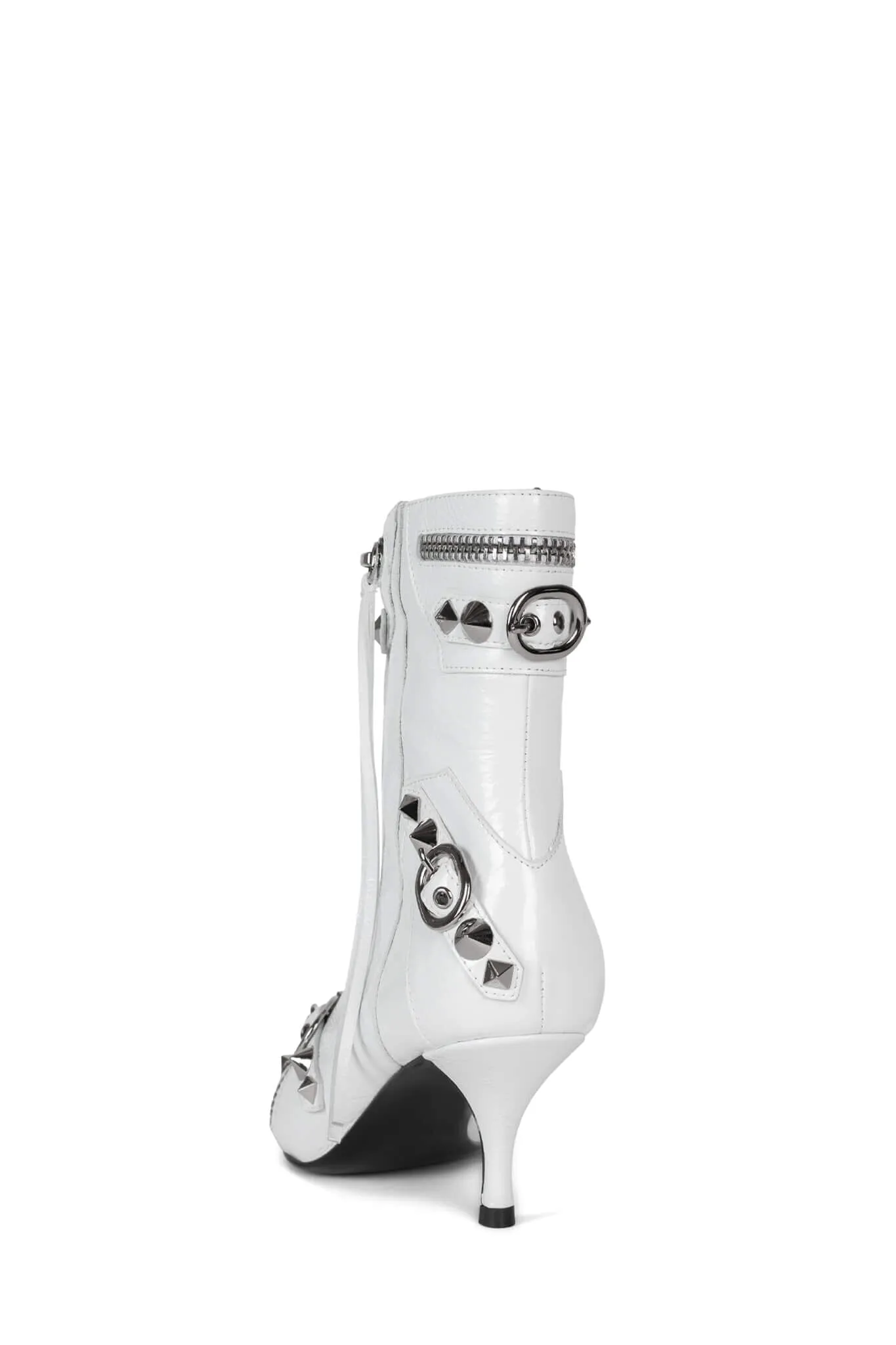 Jeffrey Campbell Alt-Rock Boots in White Silver