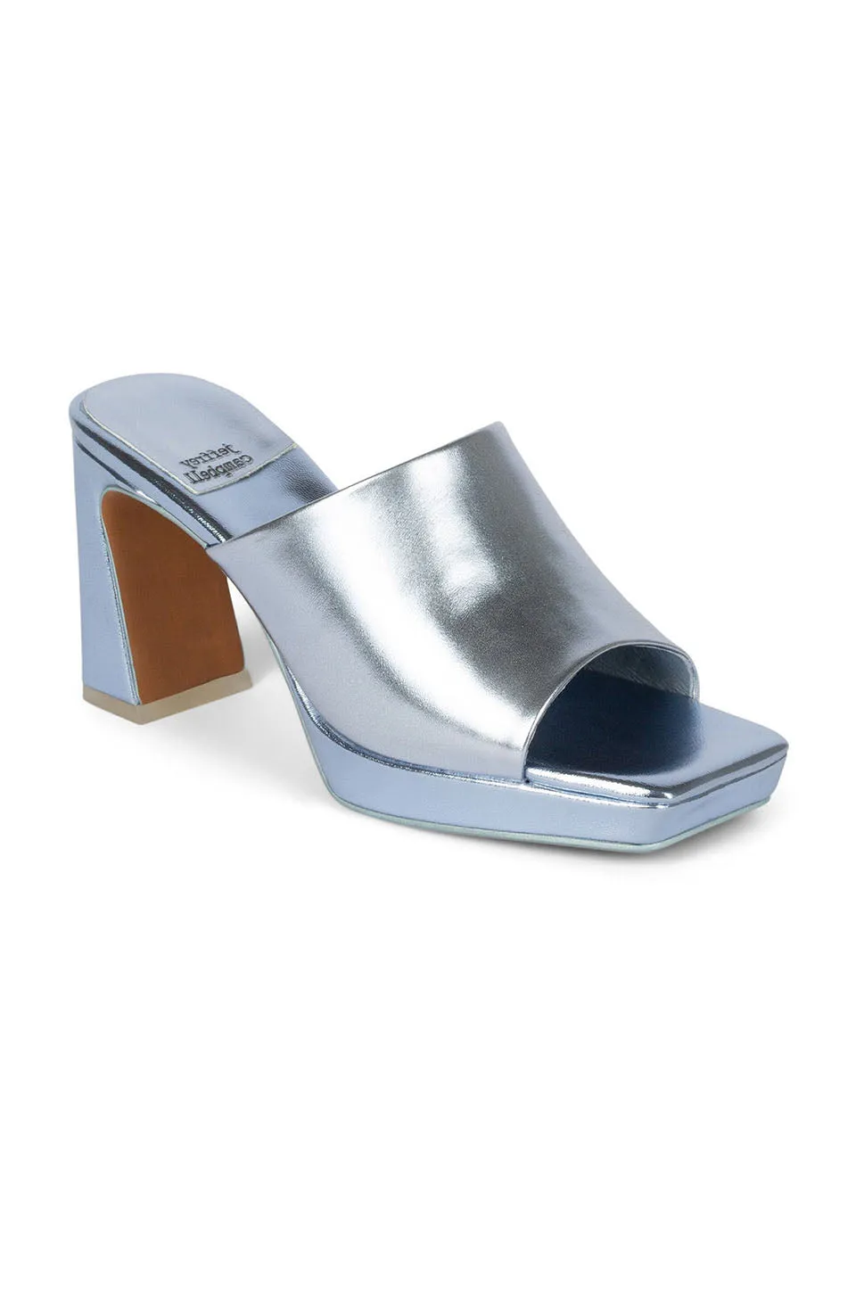 Jeffrey Campbell Caviar In Light Blue Metallic