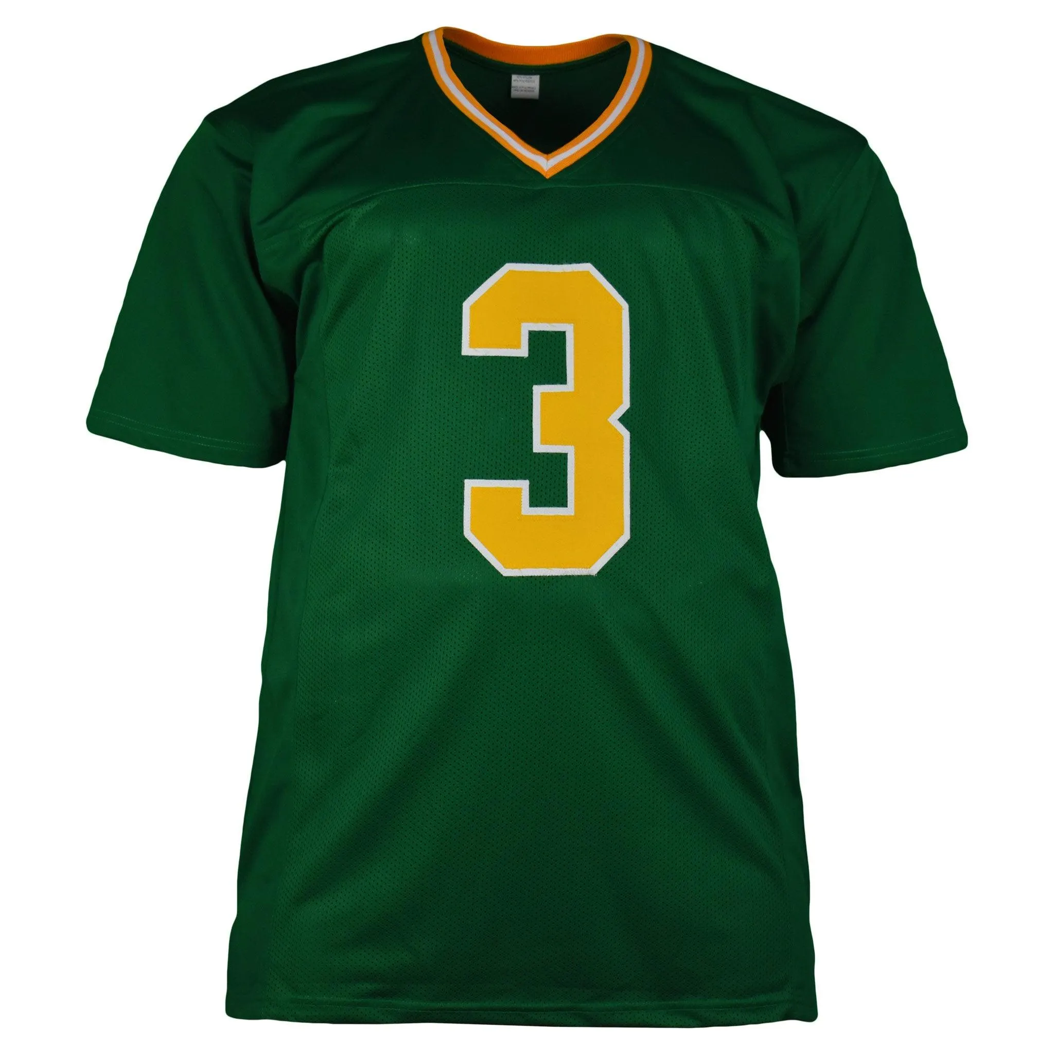 Joe Montana Autographed Notre Dame College Football Jersey Green (JSA)