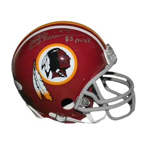 Joe Theismann Redskins Autographed Replica Mini Football Helmet 83 MVP Inscription (JSA)