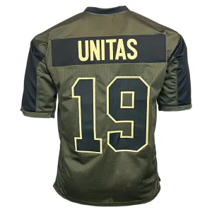 Johnny Unitas Unsigned Salute to Service Football Jersey