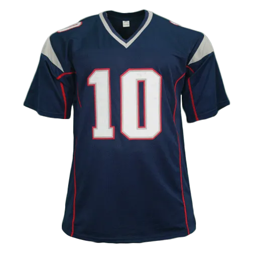 Josh Gordon Pro Style Autographed Football Jersey Blue (JSA)